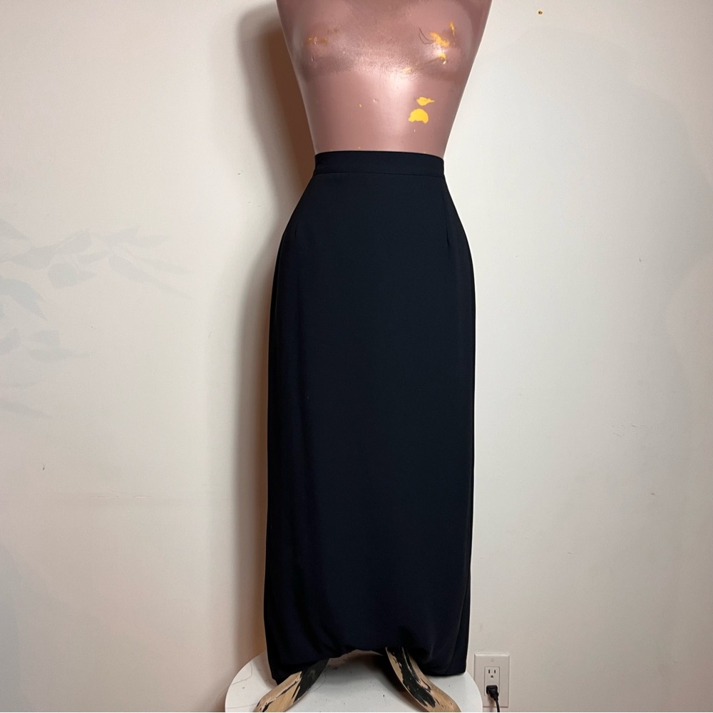 Vintage 90s Black Maxi Skirt
